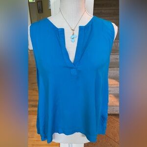 Anthropologie Cloth & Stone Turquoise-Teal Tank Top
